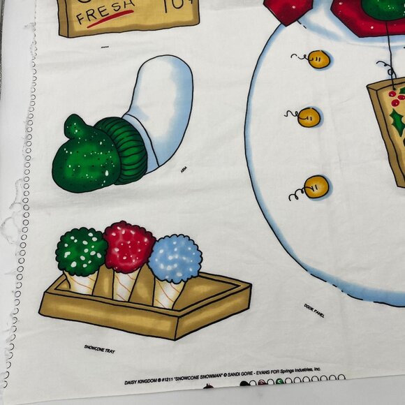Daisy Kingdom Christmas Door Panel Cut and Sew Snowman Snowcone Wall Hanging Art - Picture 5 of 7